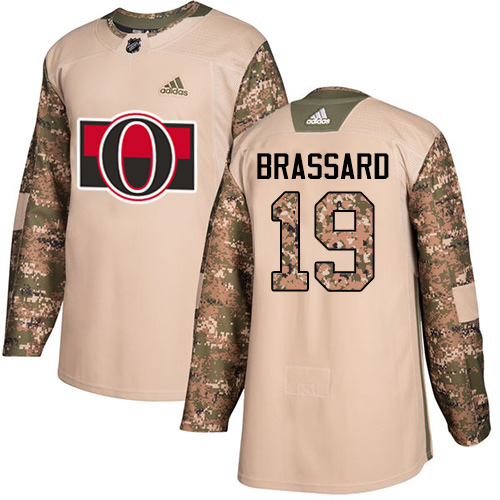 Adidas Senators #19 Derick Brassard Camo Authentic Veterans Day Stitched NHL Jersey - Click Image to Close